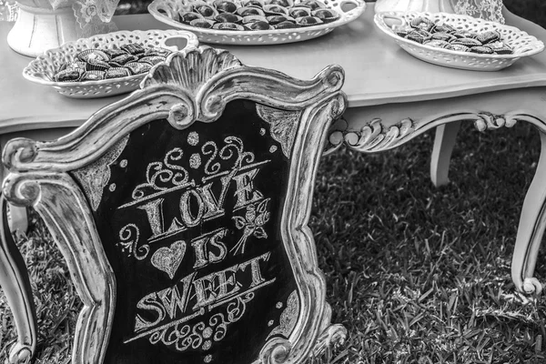 DIY casamento amor é doce — Fotografia de Stock