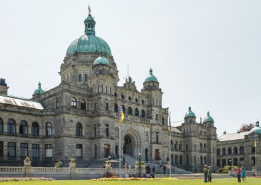 Victoria, British Columbia, Kanada - 19 Mayıs: Kanada Parlamentosu