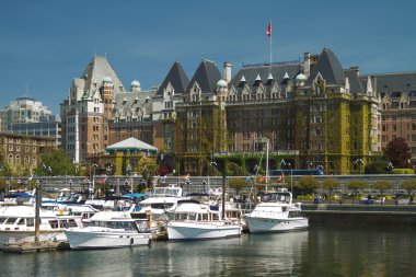 Victoria, British Columbia, Kanada - 19 Mayıs: Fairmont Empres