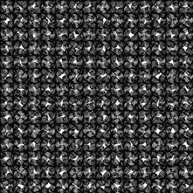 Örgü ya da bitkilerden siyah beyaz desenler, beyaz arkaplanda bir kafeste soyut desenler.