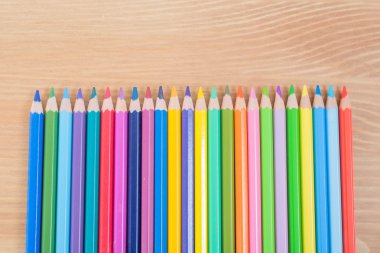 Colour, color pencils isolated on white background