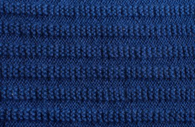 Mavi örgü yün doku arka plan.