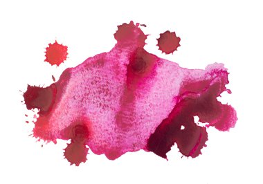 Sulu Boya renkli damla ve beyaz zemin üzerine sprey set.