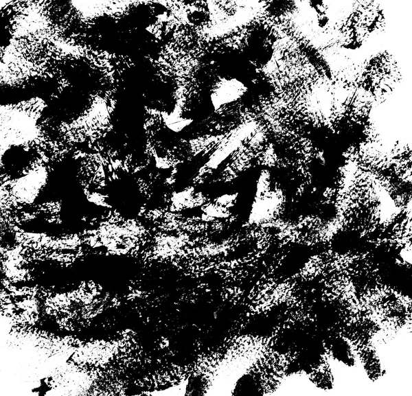 Texture, background, brush stroke, stroke of black mascara, isolated on white — Stock Photo, Image