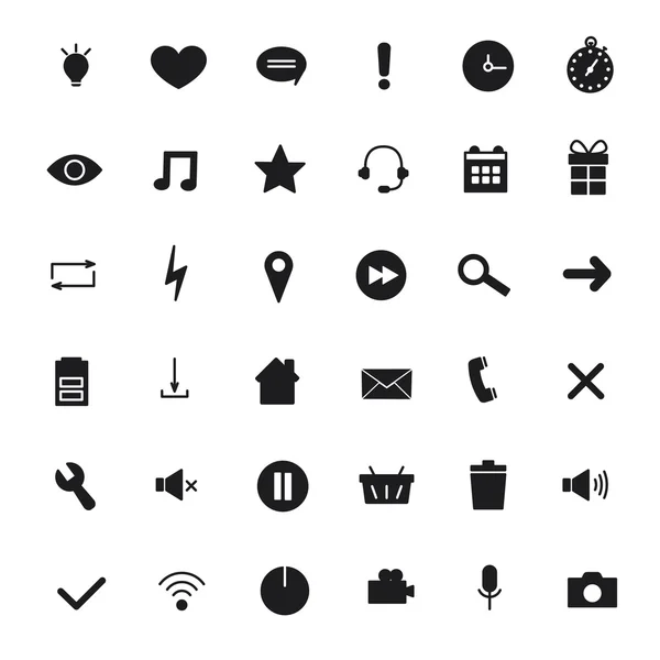 Universal Icons For Web and Mobile, communications. Векторная иллюстрация . — стоковый вектор