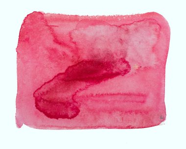 Kırmızı sulu boya arka plan dokulu kağıt üzerinde