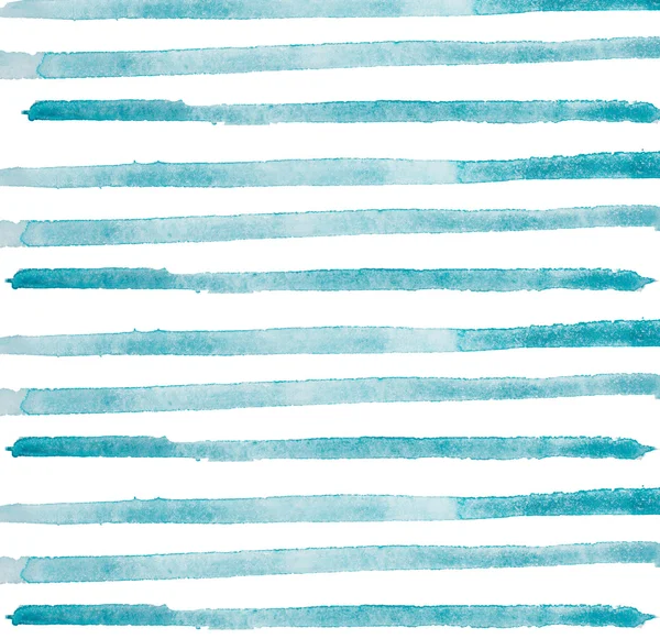 Watercolor hand painted brush strokes, line, banners. Isolated on white background. — Stock Photo, Image