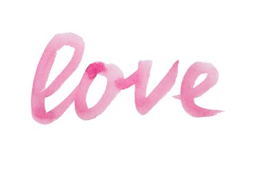 El yazısıyla yazılan aşk. Sevgililer günü kartı hat. El boyalı komut dosyası