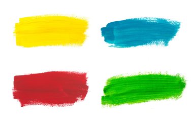 Suluboya ayarlayın. Kontur suluboya kağıt üzerine boyalı soyut. 