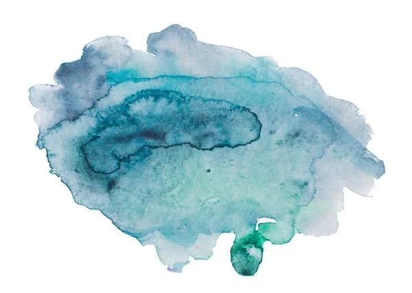 Blot painted with watercolors isolated on a white background. — Stock Photo, Image