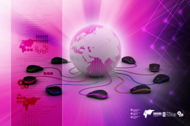 Dünya bilgisayar fareler ile bağlanma