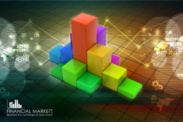 Gráfico empresarial — Fotografia de Stock