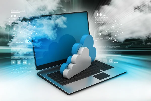 Concetto di cloud computing . — Foto Stock