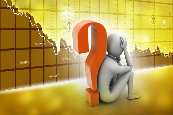 adamın yanında soru işareti