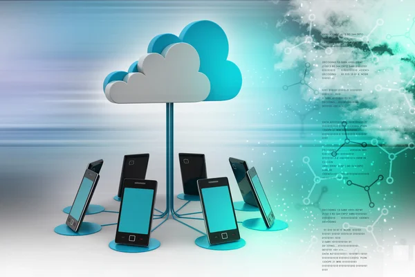 Conceptos dispositivos de computación en nube — Foto de Stock