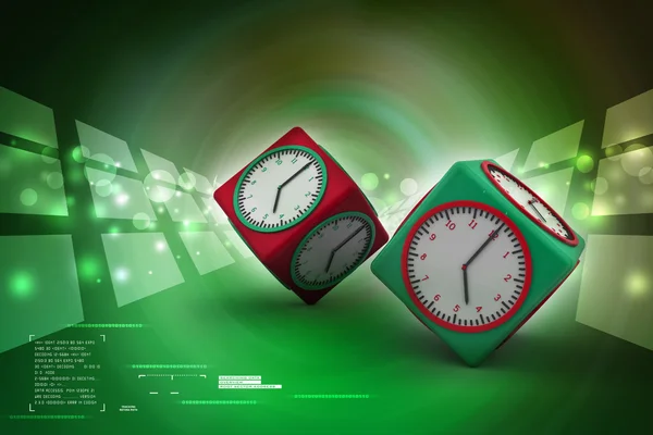 Watch in cubes — Stock Photo, Image