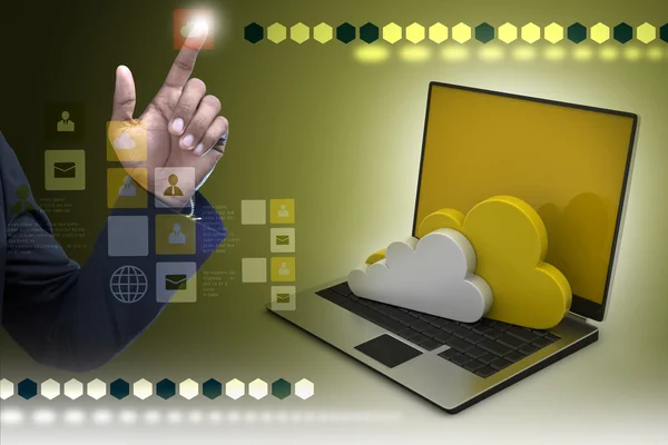 Concept de cloud computing . — Photo