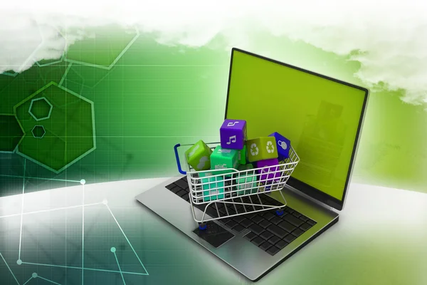 Concepto de compras online — Foto de Stock