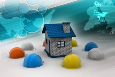 Ev yapımı için Emanet kask kullanın