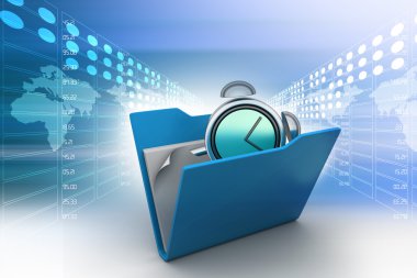 Dosya klasörü ile çalar saat