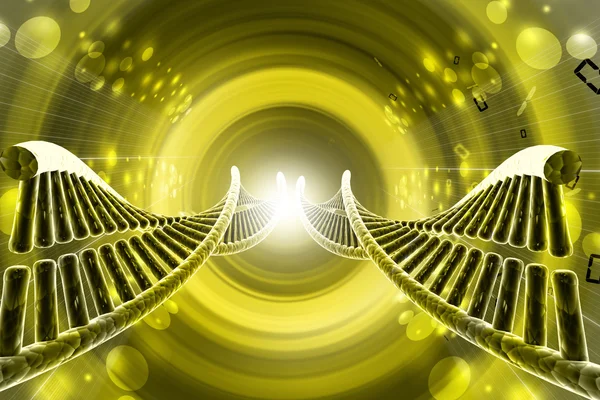 Bükülmüş krom Dna zinciri — Stok fotoğraf