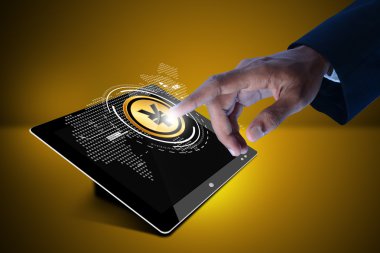 El basarak yuan dijital tablet imzalamak
