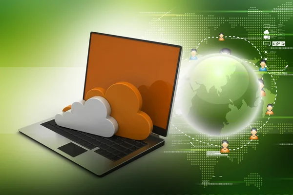 Concetto di cloud computing . — Foto Stock