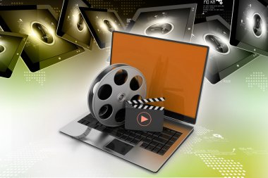 Reel kavram ile dizüstü bilgisayar