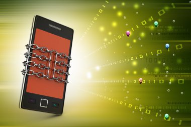 Zincir kavram Smartphone