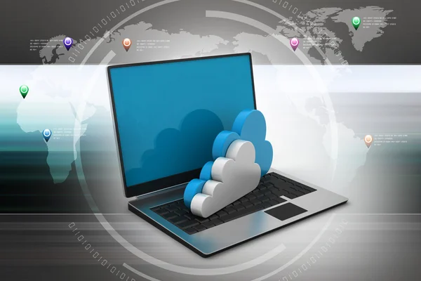 Begrebet cloud computing . - Stock-foto