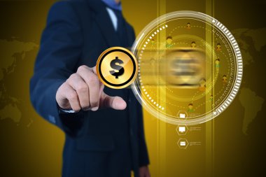 Dolar işareti gösteren eller