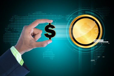 El gösteren dolar işareti