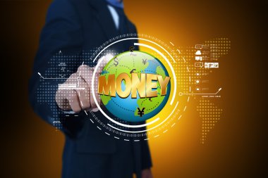 Küre üzerinde basarak el