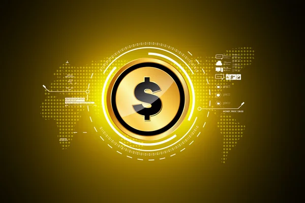 Golden dollar sign — Stock Photo, Image