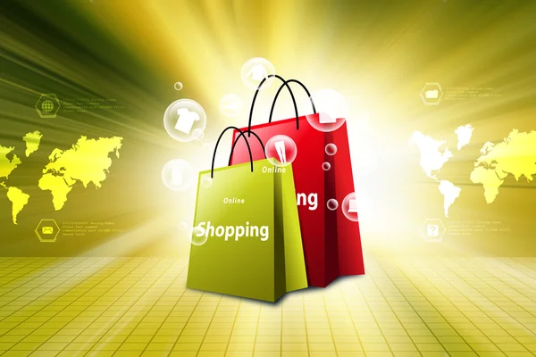 Colorful shopping bags — Stock Photo, Image