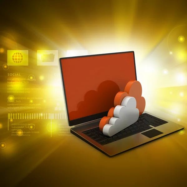 Konzept des Cloud Computing — Stockfoto