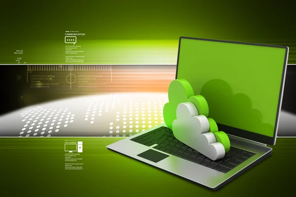 Concept van cloud computing — Stockfoto