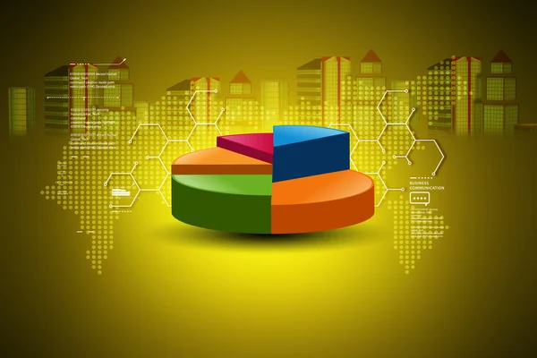 Concepto de bienes raíces con gráfico —  Fotos de Stock