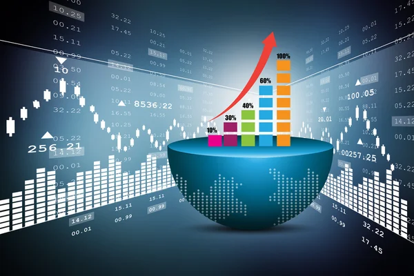 Finance, concept de croissance des entreprises — Photo