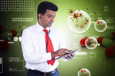 Adam stetoskop ve tablet pc ile