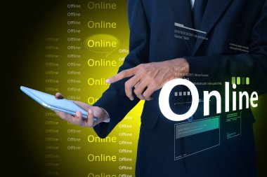 Online iş iş kavramı