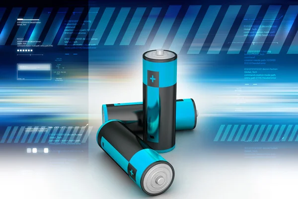 Group of old Batteries — Stock Photo, Image