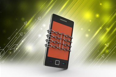 Akıllı telefon zinciri içinde