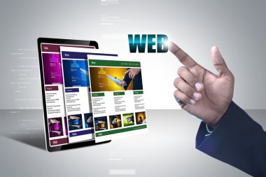 İşadamı ve word Web