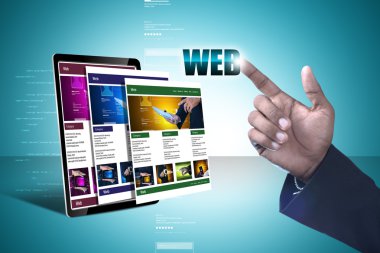 İşadamı ve word Web