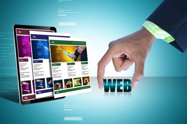 İşadamı ve word Web