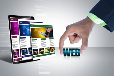 İşadamı ve word Web