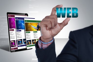 İşadamı ve word Web