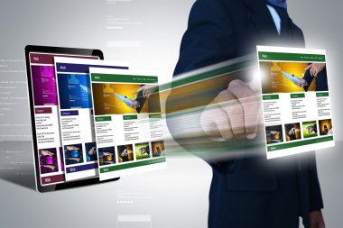 İşadamı ve web sayfaları