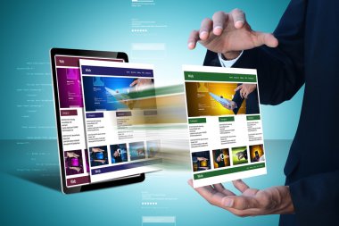 İşadamı ve web sayfaları